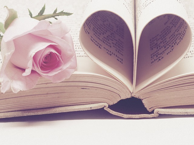 stránky knihy do tvaru srdca a ruža.jpg